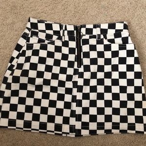 Checkered BDG Mini Skirt